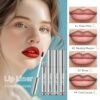 3 Colors Long-Lasting Peel Off Lip Liner Set, Lip Stain Liner Combo Waterproof & Smudge-Proof Makeup Gift