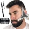 71-oWzp4BbL._AC_SL1500_.jpg Beard Shaper & Beard Shaping Tool for Men, Beard Lineup Guide Template, Perfect for Styling and Edging, Includes Dual Action Beard Comb & Barber Pencil Liner
