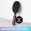 71-q2-locHL._SL1500_.jpg Conair Salon Results Hairbrush - Men and Women - Detangling Hair brush - ideal for curly or straight styles - features wire bristles and cushion Base - Pink/Black