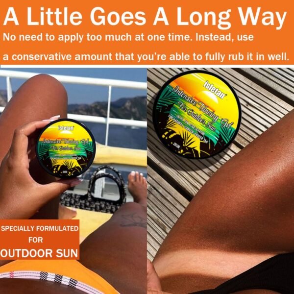 intensive tanning gel mango, tanning gel for outdoor sun, 200g