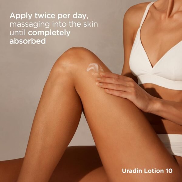 ISDIN Body Lotion Uradin 10, 24-Hour Intense Hydration, Non-Greasy, Fast-Absorbing Moisturizer for Dry or Very Dry Skin, Helps Relieve Itching Due to Dryness, 13.5 Fl. Oz.