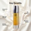 Global Keratin GKHAIR Smoothing Serum (Pack of 1/3.4 fl oz) - 100% Pure Organic Argan Oil | Hydrating Strength Shine Dry Damaged Repair Anti-Frizz Moistures Nourishment