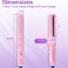 710D0pjljiL._AC_SL1500_.jpg Asani 360° Airflow Styler - 2-in-1 Professional Curling Wand & Hair Straightener - Flat Iron Curler with Cooling Fan, Air Vents - Crimper Styling Tool for Volume & All-Day Curls - for All Hair (Pink)