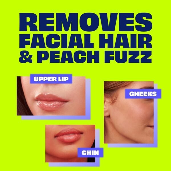 NAIR Exfoliating Facial Hair Removal Cream for Women - Smooth Skin Solution with Collagen for Sensitive Skincare