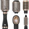 Hair Dryer Brush Blow Dryer Brush in One for Drying and Straightening, Volumizer Multi-Styler for All Hair Types, Frizz-Free Blowout Brush for Salon Quality