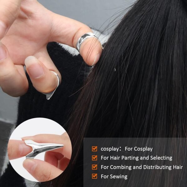 710cPZsoBaL._SL1500_.jpg Hair Styling Tools Set - 17 Pieces Including Sectioning Rings, Tail Combs, Clips, and Wrist Pin Holder for Braiding (Pink)