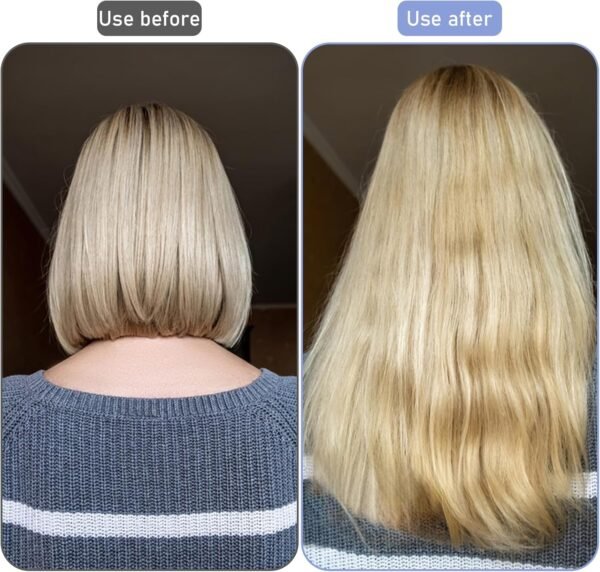 Hair Extension Tools Kit mit 600 Pcs Micro Ring Beads 1 Hair Extension Plier 2 Hook Needle Pulling, Wig Installation Kit, Hair Styling Tools Accessory(Black, Blonde and Brown Beads)