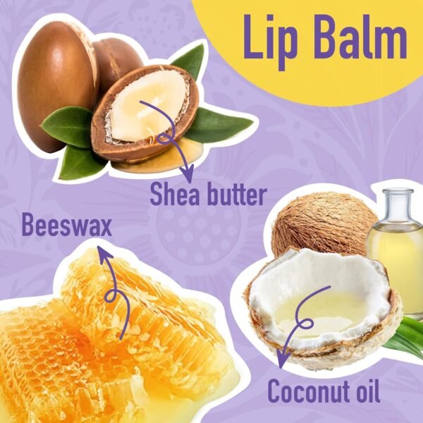 7114ZSlO-SL._SL1500_.jpg AZEN 24 Pack Lip Balm, Natural Lip Balm Bulk, Lip Care Product, Moisturizing Lip Balms for dry cracked lips - 12 Flavors