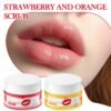 7115qZUjMWL._SL1500_.jpg 2PCS Strawberry & Orange Conditioning Lip Scrub Kit,Moisturizing Lip Sleeping Mask Long Lasting Hydrating Lip Scrubber Exfoliator Lip Care Products for Men & Women
