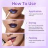 711Gk94gYJL._SL1500_.jpg KIMUSE Lip Stain Masque: Peel Off Lip Stain Long Lasting Waterproof 12HR Transfer Proof & Hydrating Tint, Instant Lip Color With Natural Matte Effects, Vegan & Easy To Use