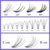 711HmOoVZ9L._SL1500_.jpg Individual Lashes DIY Eyelash Extension 300PCS Lash Clusters Extensions C/D Curl Lash Clusters Comfortable Cat Eye Lashes Super Soft Eyelashes Extension Reusable Wispy Lashes Matte Black Lash