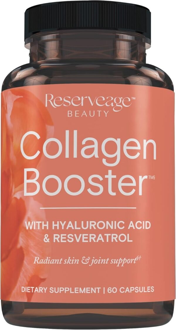 Reserveage Beauty, Collagen Booster, Collagen Supplement for Skin Care and Joint Health, Supports Healthy Collagen Production for Men & Women, 60 Capsules (30 Servings)