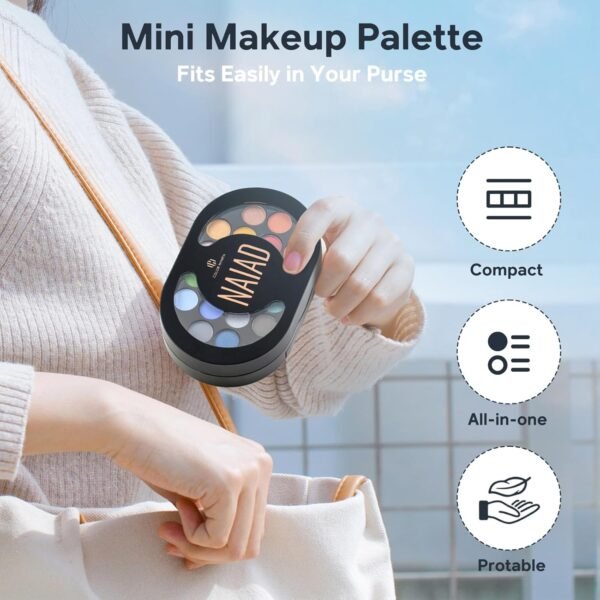 Color Nymph Makeup Palette for Girls, Travel Make up Kit Real Makeup Pallet Mini Size Makeup kit All in One Beauty Set Washable Protable Compact for Travel Party Touch Up