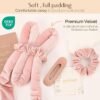 711NKqIjb6L._SL1500_.jpg Yanibest Heatless Hair Curler, No Heat Hair Curlers to Sleep in, Super Soft Ribbon Wrap for Long Hair, Overnight Heatless Curling Set with Scrunchies and Clip, for All Hair types