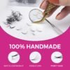 711dYLvBbxL._SL1500_.jpg 500 Promade Fans - 5D 0.07 Size 11mm Curl CC - Volume Premade Lash Fans for Eyelash Extensions Middle Stem Handmade Loose Pre Made Eyelash Fluffy Soft Pointy Base
