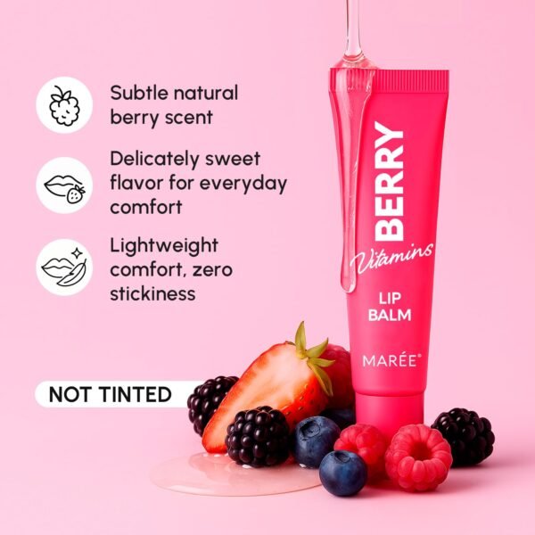 MAREE Lip Moisturizer - Lip Balm Hydrating - Moisturizing Lips Butter Balm Summer Essentials - Peptide Lip Treatment - Lipbalm Moisturizer for Very Dry Lips Care - Balsamo Labial Hidratante de Labios