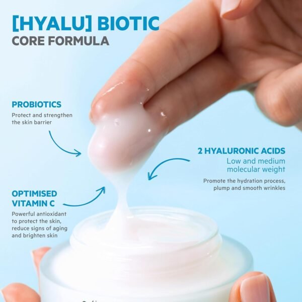 SVR HYALU Biotic Regenerating Plumping Gel. Intensive Moisturizer Face Gel with Hyaluronic Acid, Probiotics & Vitamin C, Anti-Wrinkle Face Cream & Eye Contour Care Day Cream