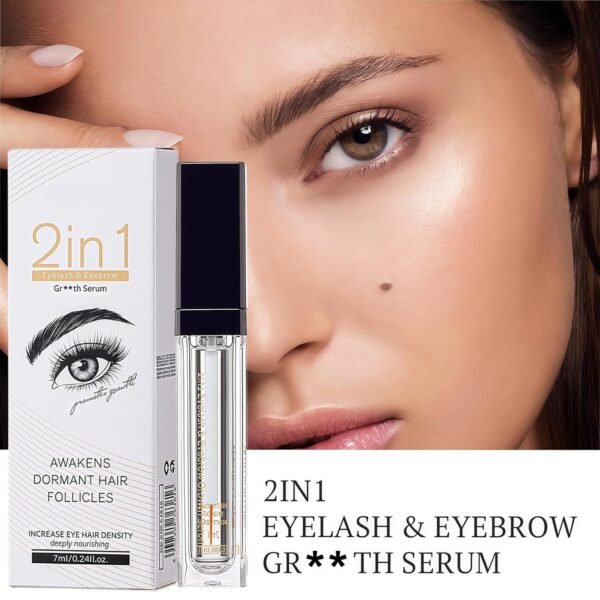2-Pack 2 In 1 Lash Eyelash Growth Serum - Nourishing Formula for Curled, Dense & Resilient Lashes, Strengthening Treatment