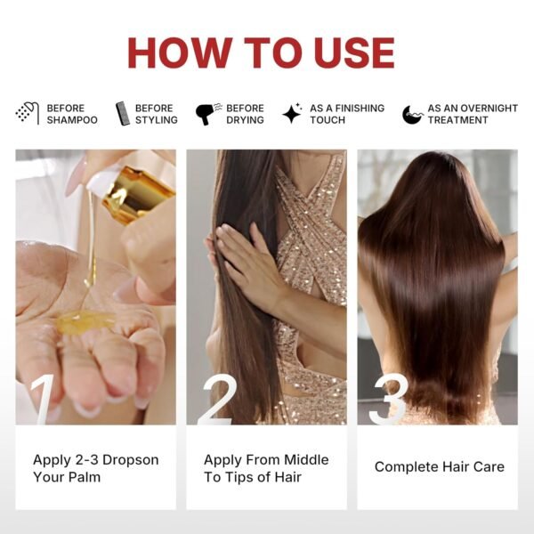 Karseell Moroccan Argan Oil for Hair Healing Cold Pressed Weightless Argan Oil Hair Serum for Dry Damaged Hair 50ml