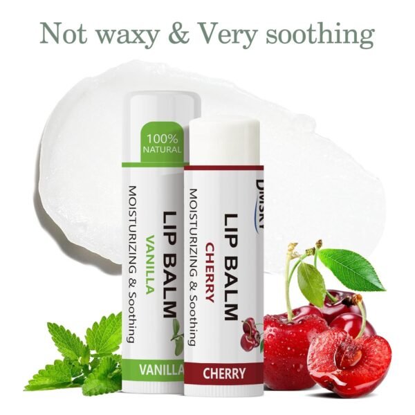 40 Pack Lip Balm Bulk, Fruit Lip Balm Variety Pack, Natural Moisturizing Balms for Dry Cracked Lips, Hydrating for Men Women Kids - 10 Flavors