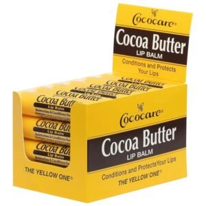 712RDX8U3jL._SL1500_.jpg Cococare Cocoa Butter Lip Balm - The Little Yellow Stick - Conditions & Protects Lips with Hydrating Formula - Light Scent of Cocoa Butter - 0.15oz (10 Sticks)