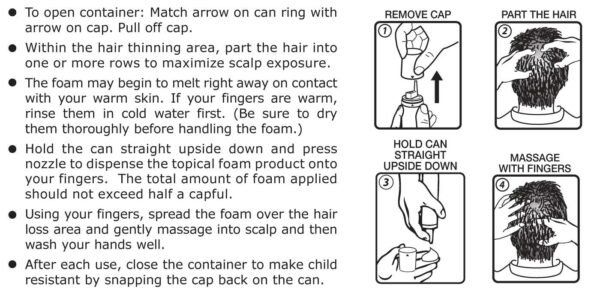 KirklandSignature Hair Regrowth Treatment Minoxidil Foam for Men 3 month Supply