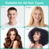 712gJnygsWL._SL1500_.jpg Curly Hair Brush, Curl Defining Brush with Soft Boar Bristles Detangling Tangled Glides, Wide-Teeth Design Effortlessly Shaping & Defining Curls, Curling Definer for Wet & Dry Hair – Women & Men