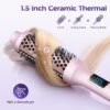 712mR-kPbQL._SL1500_.jpg PRITECH Thermal Brush 1.5 inch, Heated Round Brush Creates Blowout Look, Ionic Curling Iron Brushes with Adjustable temperature, Dual Voltage Hair Styling Tool