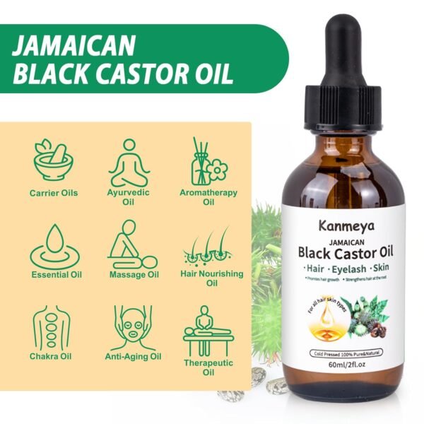 712r8aI09ML._SL1500_.jpg Jamaican Black Castor Oil: Pure, Cold-Pressed, Multipurpose for Hair Growth, Eyebrows, Skin, and Body - Glass Bottles