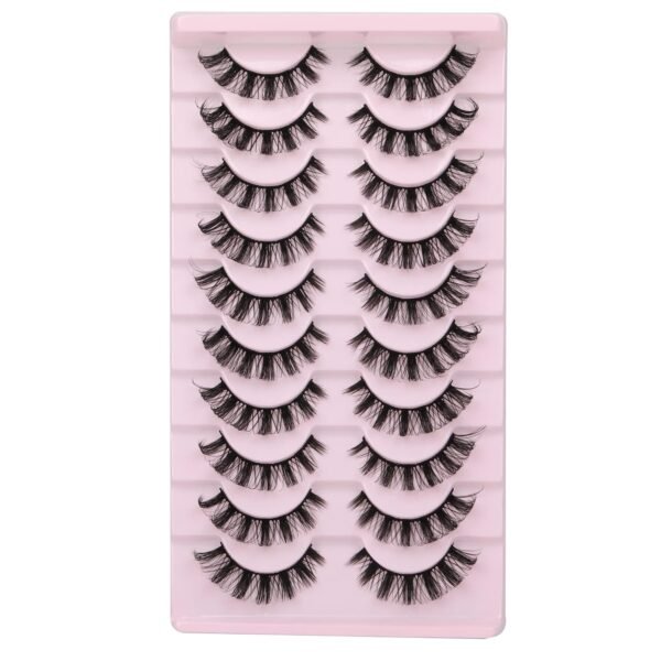 712rfdEUtvL._SL1500_.jpg wiwoseo Eyelashes Russian Strip Lashes Fake Eyelashes Russian Volume Natural Wispy Lashes 15MM Natural Lashes 10 Pairs Pack