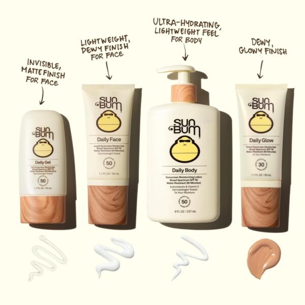 Sun Bum Daily SPF 50 Sunscreen Body Lotion - Broad Spectrum Moisturizing Sunscreen with Vitamin E - Vegan and Hawaii 104 Act Compliant (Without Octinoxate & Oxybenzone) - Dermatologist Tested - 8 oz