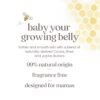 Burt's Bees Mama Belly Butter Stretch Mark Cream for Pregnancy Massages Body & Reduces Scar Appearance, Prenatal & Postnatal Tummy Skin Care, Shea Butter & Vitamin E Rich Formula, 6.5 Oz Tub