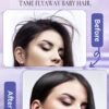 712wGG7ilKL._SL1500_.jpg Hair Wax Stick & Slick Back Hair Brush for Tame Flyaways, Frizz, Sleek Ponytail, Buns | Pomade/Balm/Gel Stick for Woman, Styling Accessories for Girls, Kids