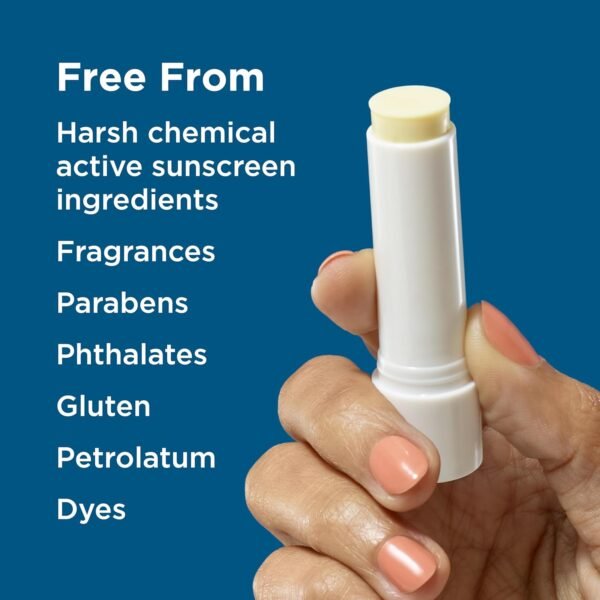 3-Pack Blue Lizard Mineral SPF 15 Lip Balm: Broad Spectrum Sun Protection, Natural Coconut Flavor, 8 Natural Oils, Infused with Australian Kakadu Plum, Rich in Vitamin C, Vegan, Each Tube 0.13 oz.