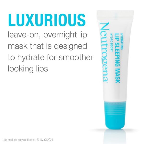 71397vqcY9L._SL1500_.jpg Neutrogena Hydro Boost Hydrating Lip Sleeping Mask with Hyaluronic Acid, Clear Overnight and Daily Moisturizing Treatment for Very Dry Lips, Fragrance Free Squeeze Tube Lip Balm, 0.35 oz