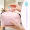 2pcs Silicone Lip Scrub Brush, Double-Sided Lip Exfoliator Brush for Dark Lips, Heart Shape Lip Scrubber Tool for Removing Dead Skin- Pink & Green