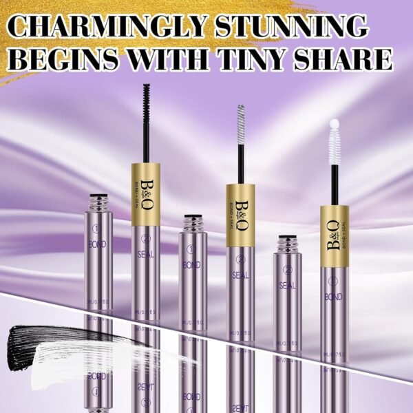 713ISJ6X-6L._SL1500_.jpg Lash Bond and Seal 10ML Cluster Lash Glue Bond and Seal Glue Waterproof Long Lasting Mascara Wand Lash Extension Bond and Seal Strong Hold 2 in 1 Bond and Seal ?Black Bond and Seal,10ML?