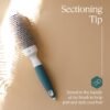 713J7WKXlnL._SL1500_.jpg Professional Round Brush for Blow Drying - Small Ceramic Ionic Thermal Barrel Brush for Sleek, Precise Heat Styling and Salon Blowout - Lightweight Round Hair Brush (Barrel 1.3 inch, Bristle 2 Inch)