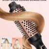 713fa1kyhUL._AC_SL1500_.jpg Nimmu Thermal Brush for Blowout Look, 1.5 inch Heated Round Brushes Curling Iron with 10 Temperature Control, Hot Brush Styler Dual Voltage for Travel, Rose Gold