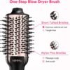 713jqFk9c4L._AC_SL1500_.jpg Nimmu Hair Dryer Brush Blow Dryer Brush in One, 4 in 1 Hair Dryer and Styler Volumizer for Drying Straightening Curling Volumizing Hair, Upgraded Hot Air Brush with 2.4” Oval Barrel, Black Gold