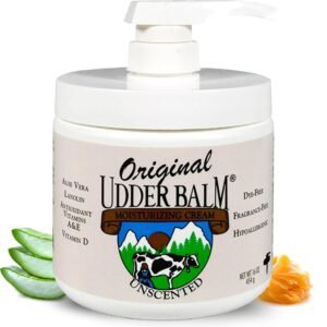 Unscented Original Udder Balm Body Moisturizing with pump