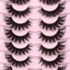 713qj4qlhCL._SL1500_.jpg Mink Lashes Wispy 6D False Eyelashes 17mm Volume Cat Eye Lashes that Look Like Extensions Strip Lashes Pack