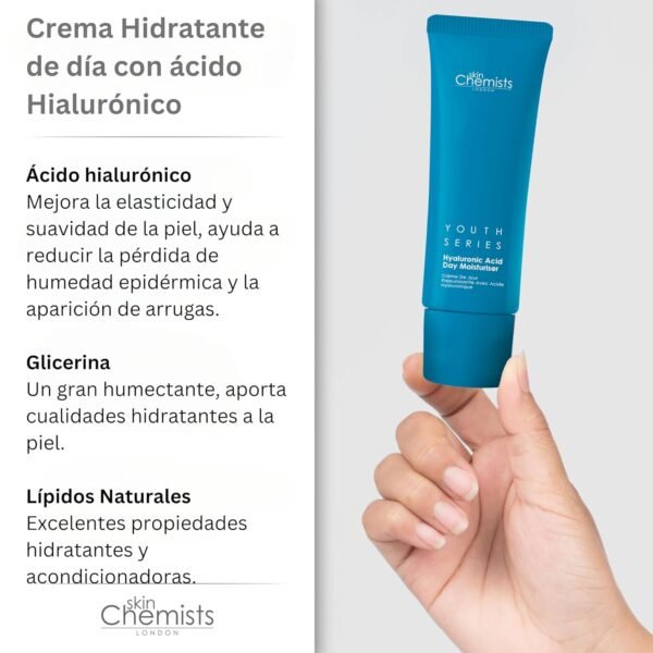 7142f0u69gL._SL1500_.jpg Skin Chemists Hyaluronic Acid Anti Aging Day Cream | Anti Aging Skin care Face Moisturizer with 1% Hyaluronic Acid and Natural Lipids | Moisturizing Formula for a Youthful Glow | 1.69 fl oz