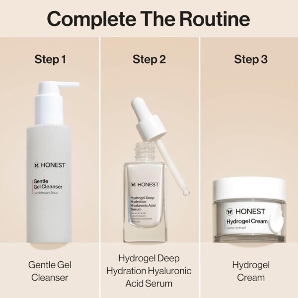 7149ekTDewL._SL1500_.jpg Honest Beauty Hydrogel Cream with Hyaluronic Acid | Lightweight, Moisturizing Water Cream | Gentle for Sensitive Skin, Fragrance Free, Vegan | 1.7 fl oz