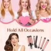 714DiWcjVQL._SL1500_.jpg 5 in 1 Wand Curling Iron-Kinked Curling Wand Set with Flat Iron Hair Straightener, 3 Barrels Hair Crimper, 3 Ceramic Curling Irons (0.35"-1.25"), 2 Temps Fast Heat Hair Waver Curler with Glove & Clip