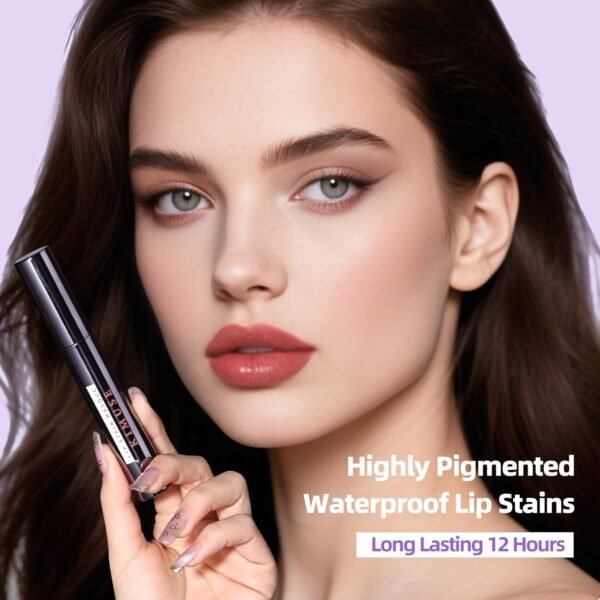 714EuhYopCL._SL1500_.jpg KIMUSE Lip Stain Masque: Peel Off Lip Stain Long Lasting Waterproof 12HR Transfer Proof & Hydrating Tint, Instant Lip Color With Natural Matte Effects, Vegan & Easy To Use