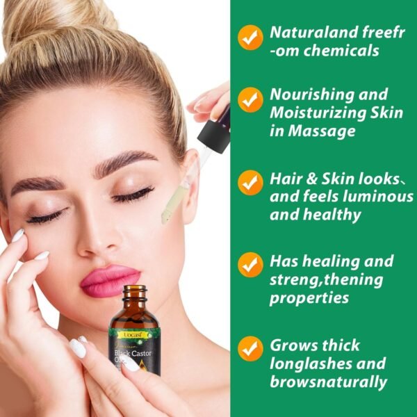 714FWpRI7zL._SL1500_.jpg Jamaican Black Castor Oil - 100% Pure and Organic, Cold Pressed in Glass Bottles for Hair Growth, Eyebrow Nourishment, and Skin Hydration