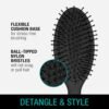 714IhvLEogL._SL1500_.jpg CONAIR Men Hair Brush, Men’s Detangler Brush for Everyday Brushing and All Hair Types, Flexible Cushion Base with Ball-Tipped Bristles Won’t Snag or Pull, Black