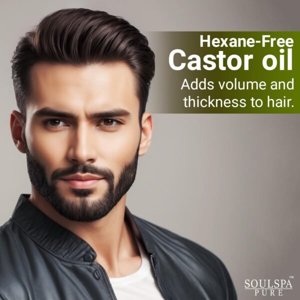 714VRE2tT0L._SL1500_.jpg Organic Castor Oil for Hair, Scalp, Skin, Face & Eyelashes | USDA Certified | 100% Pure Castor Oil Organic Cold Pressed Unrefined Glass Bottle, Hexane Free - Soulspa Pure - 16 fl oz