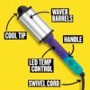 714ZWdM9vIL._SL1500_.jpg Bed Head Surf’s Up Waver | Relaxed Beachy Waves | Multicolored| 2 Inch Barrels